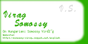 virag somossy business card
